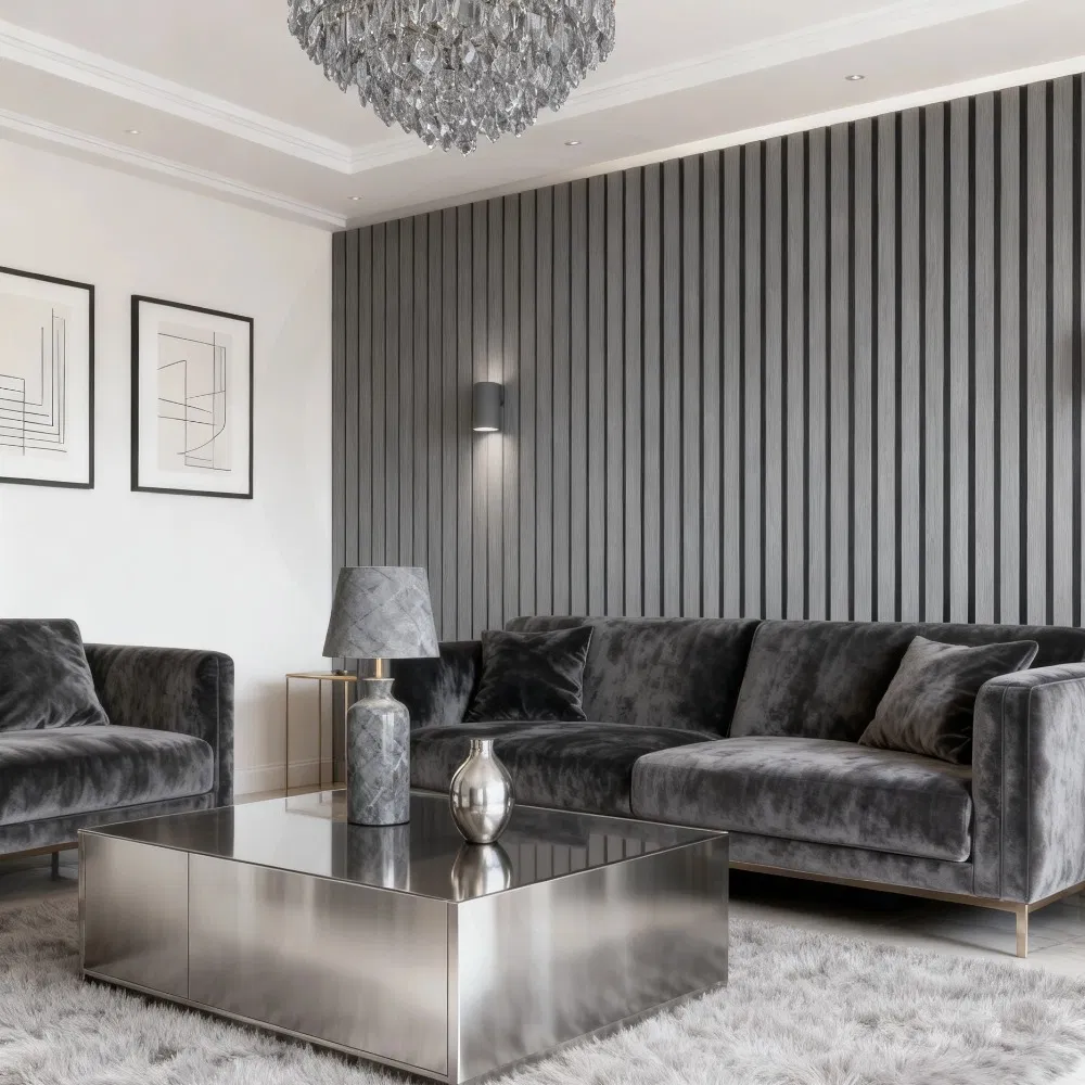 Pannello Acustico Feltro E Fibra Di Legno Lamelli Millerighe Rovere Chiaro Wall Panel