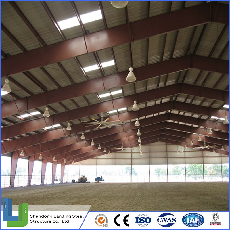 Clear Span Galvanized Steel Structure Fabric/Fabricated Prefabbuildings Warehouse Workshop Steel Structure