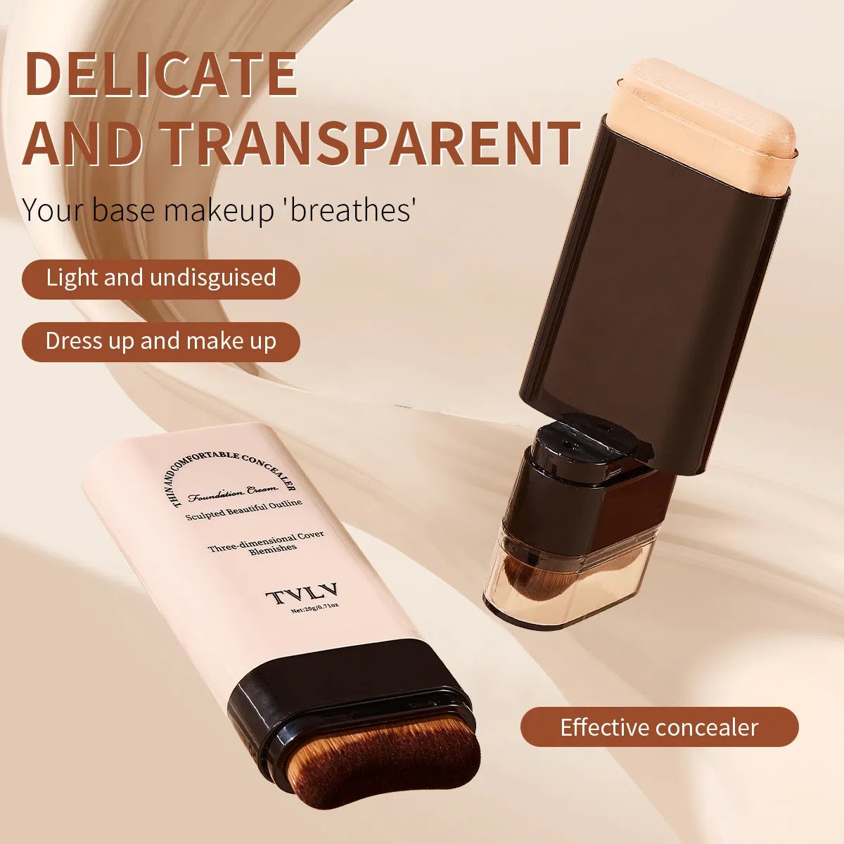 Full-Coverage Long-Lasting Concealer for Perfectly Even Skin Tone