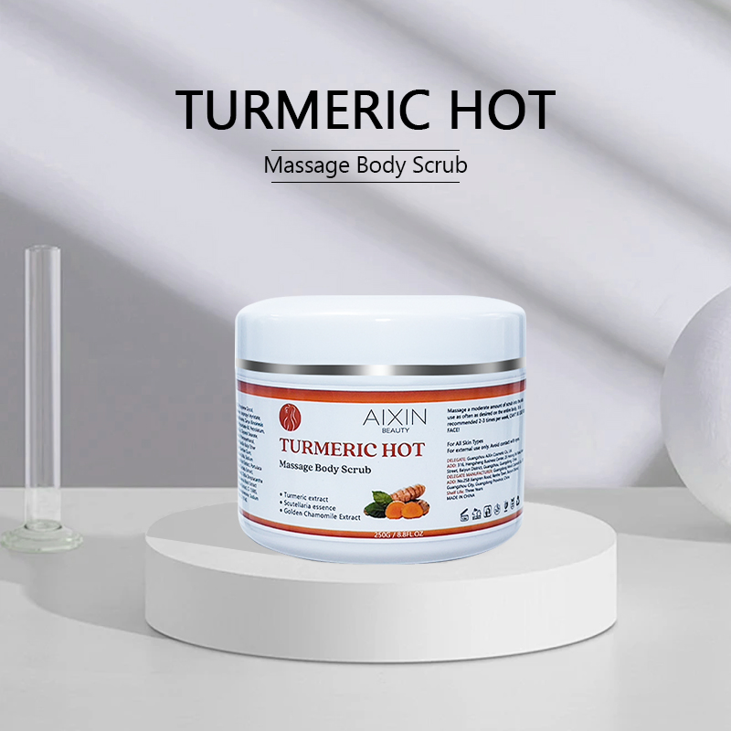 Beauty Cosmetics Skin Care Exfoliating Whitening Turmeric Hot Massage Body Scrub