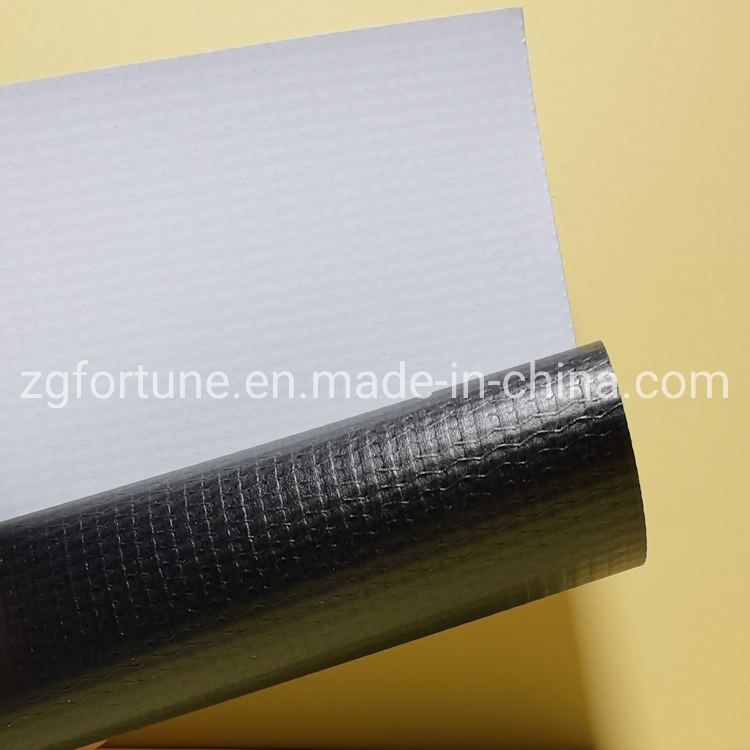 Poster Materials Factory Digital Printing Material Glossy Block out PVC Flex Banner Black Back Flex Banner