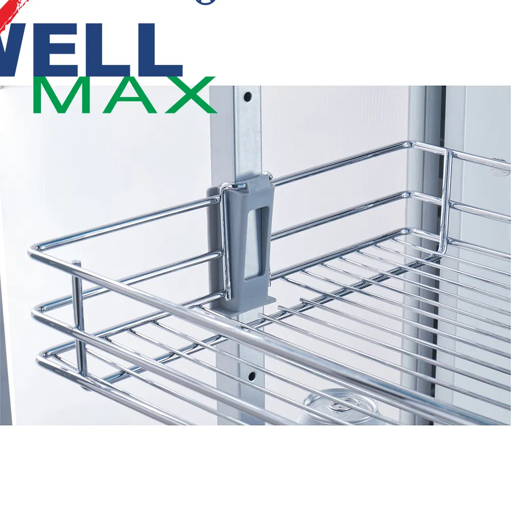 Wellmax Excellent Quality Pantry Revolving Basket in Tall Kitchen Cabinet Storage