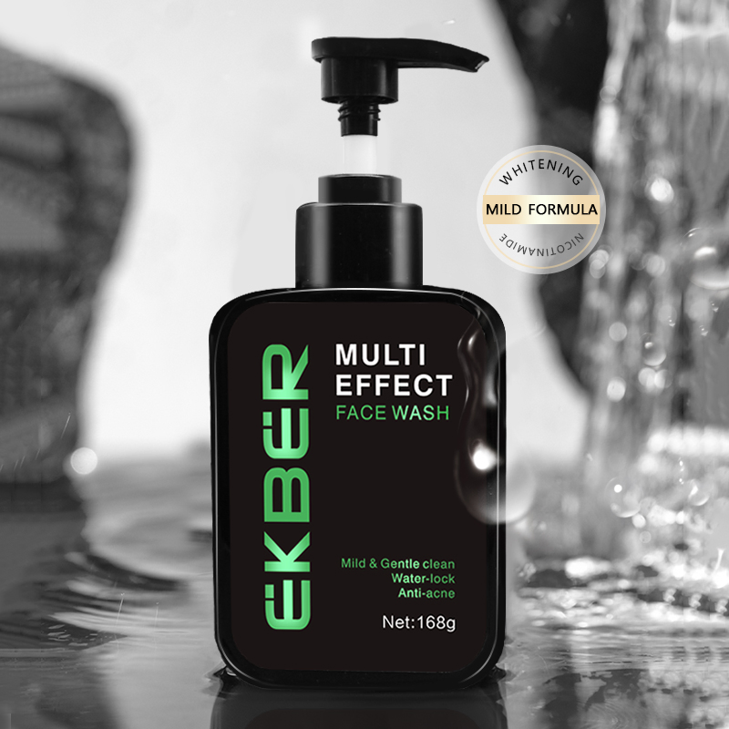 Private Label Man Clean Skin Facial Foam Cleanser Skin Care Multi Effect Face Wash