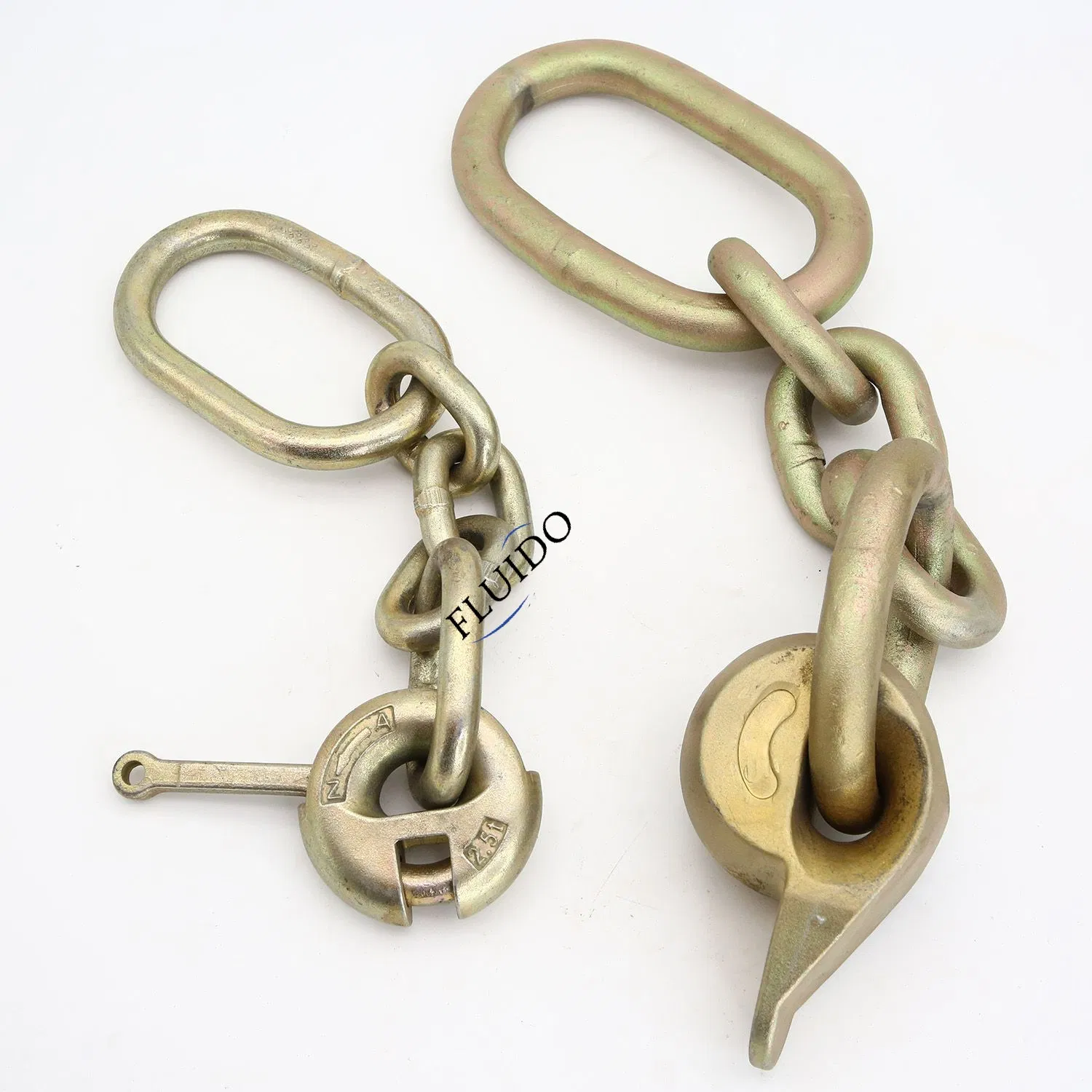 Yellow Galvanized Ring Lift Chain Lifter Clutch Pin Anchor Lifting Chain Precast