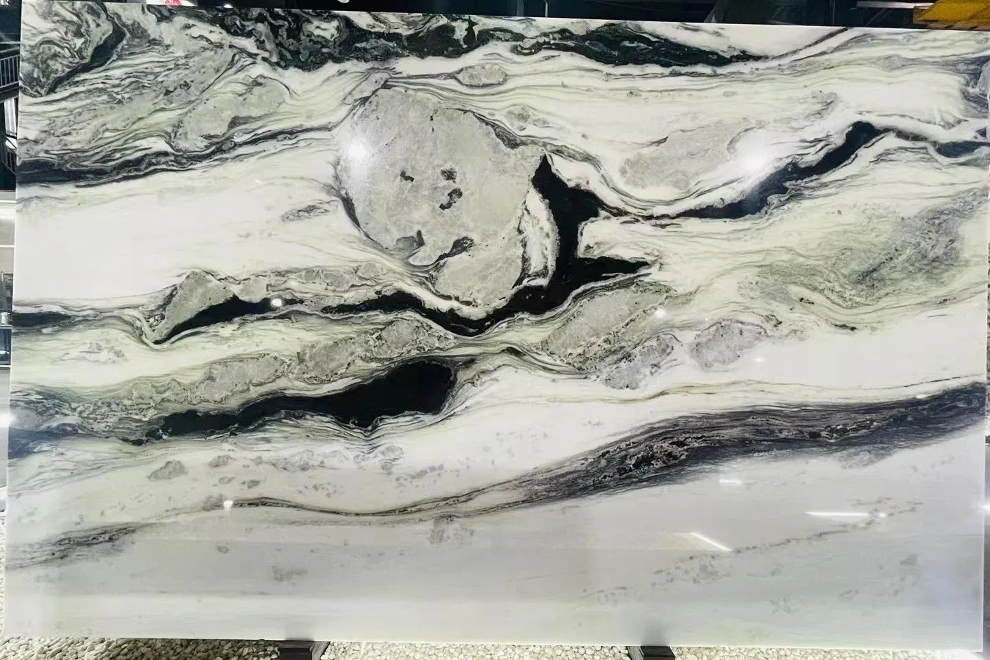 Panda White Natural Marble Stone Background Wall Flooring