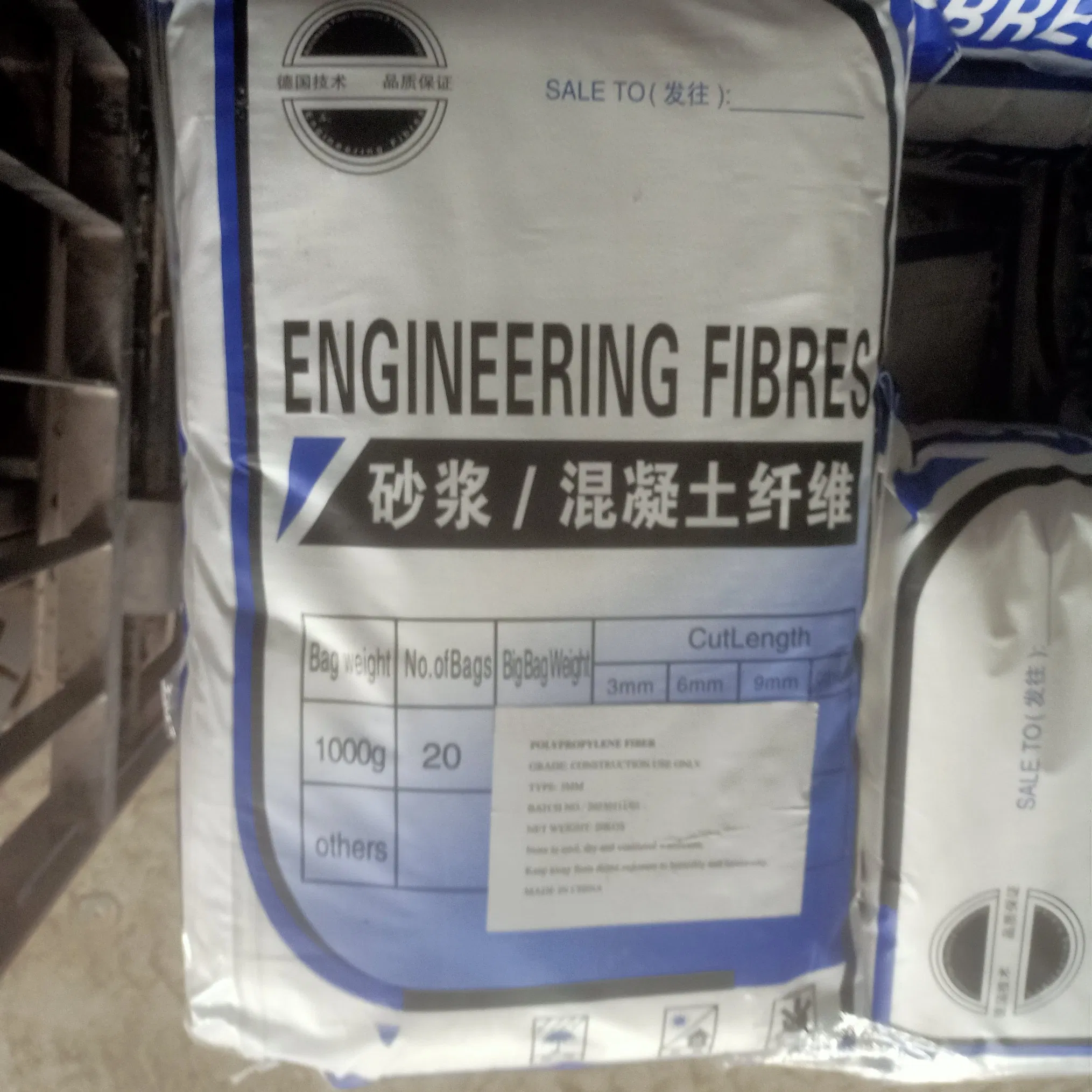 Polypropylene Fiber PP Fiber Concrete Use