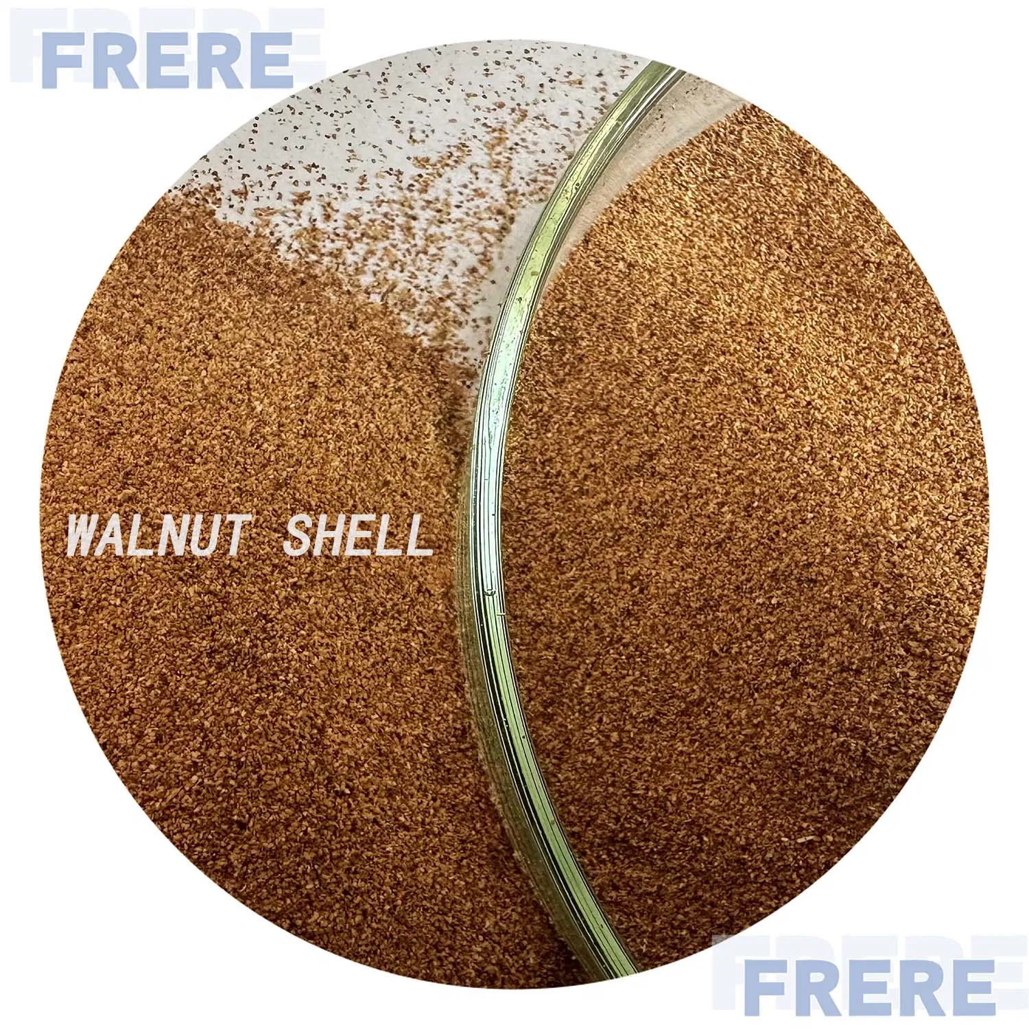 Абразивные частицы из скорлупы грецкого ореха