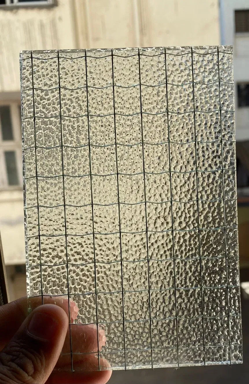 Sheet Size Low Cost 6mm Fire Resistant Tempered Building Glass Safety Clear Wired Pattered Glass for Window Glass