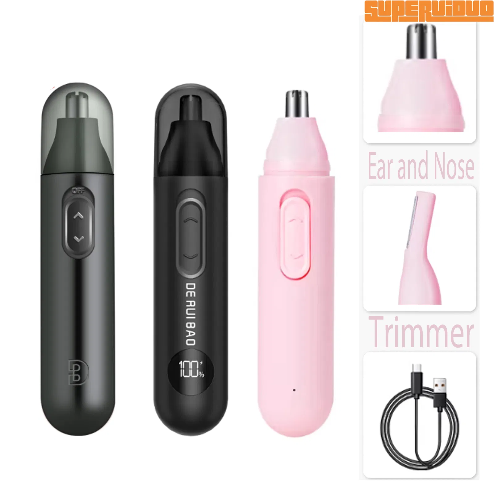 Compact Handheld Daily Beauty Tool Nose Hair Trimmer