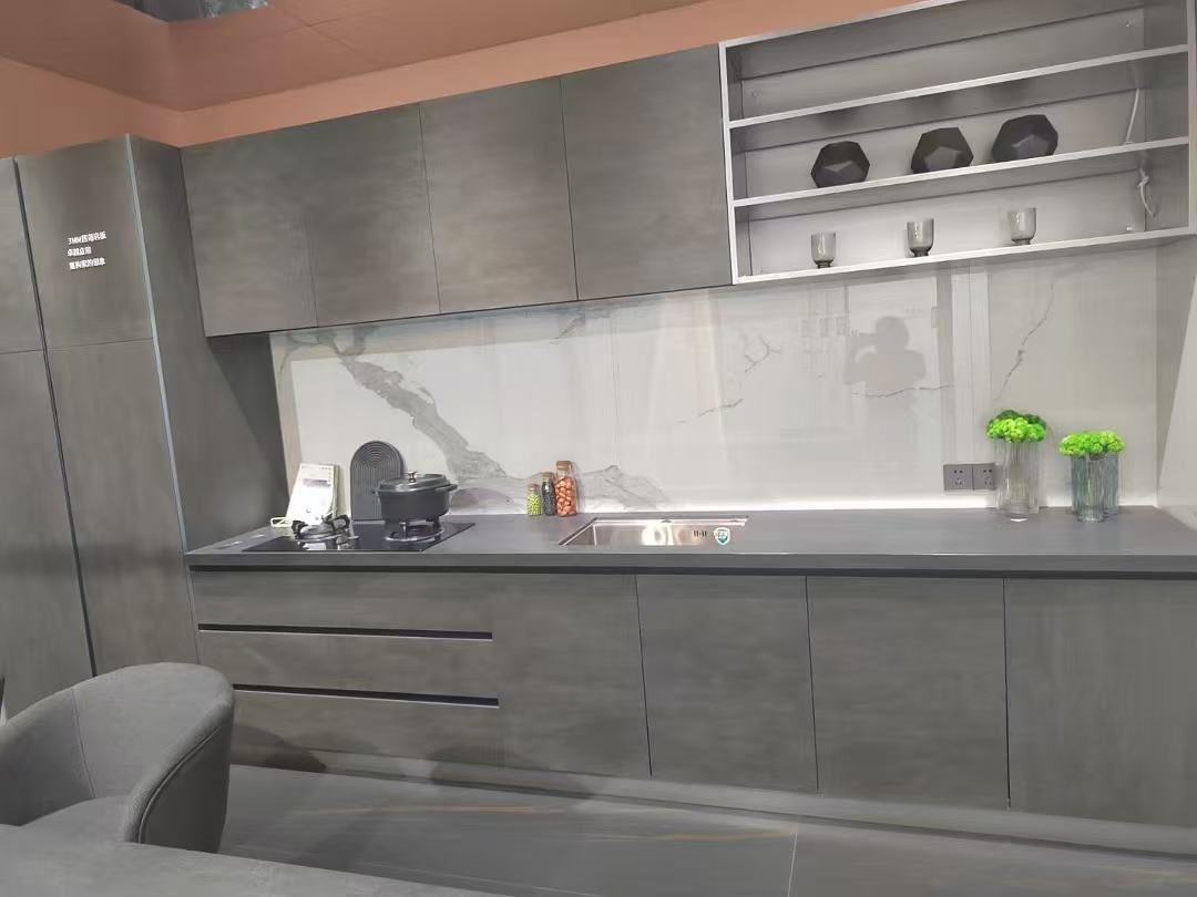 Customized Modern Complete Sintered Stone Table Countertop Dining Cabinets