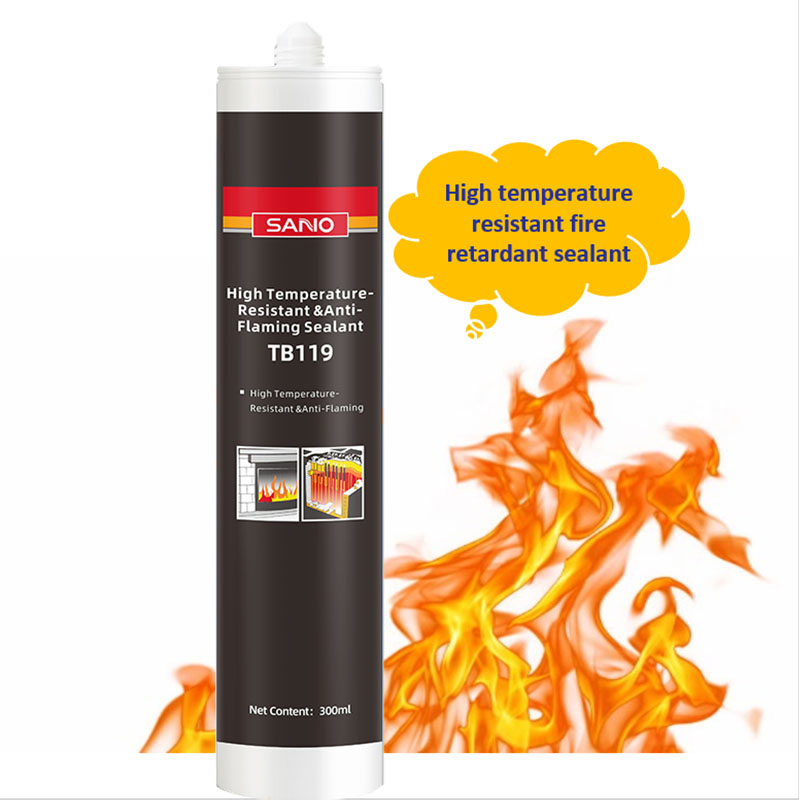 Sanvo High-Temperature Fire Retardant Sealant Silicone Glue Adhesive