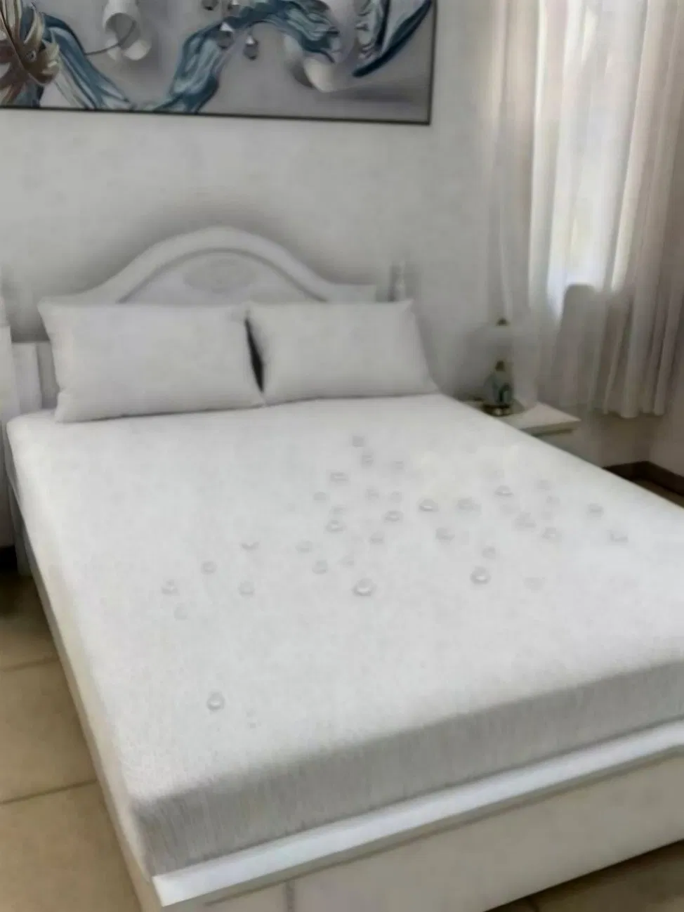 King Size Factory No Deformation Tailored Mattress Pad Cover