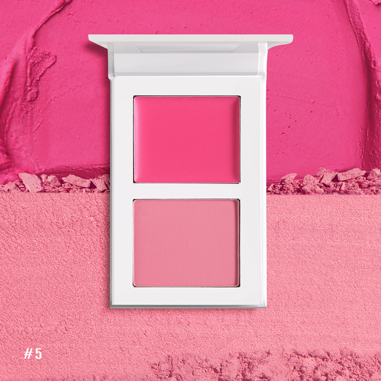 Face Cheek Blush Double Color High Pigment Blush