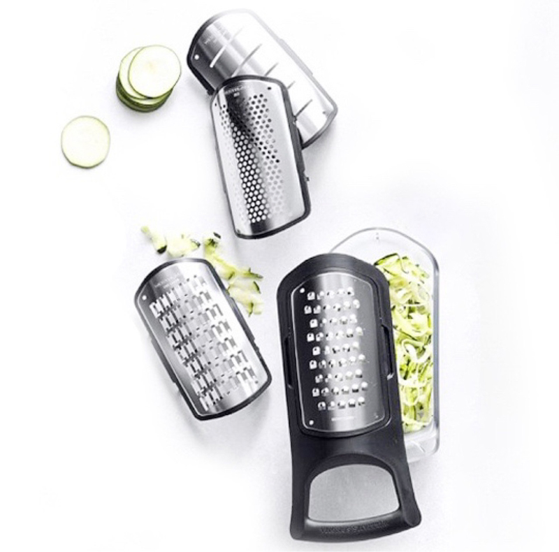 Hand-Held Stainless Steel Food Grater for Kitchen