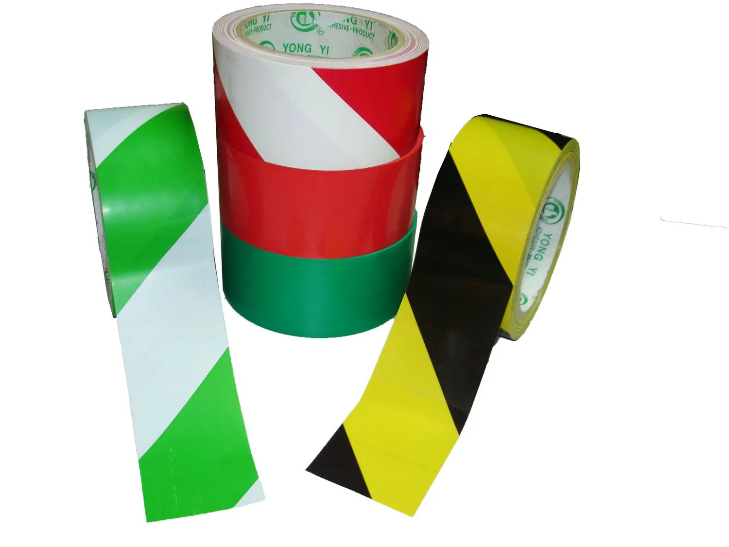 Wear Resistance Warning Tape Red White Yellow Black Underground Pipe PVC Floor Marking Warning Tape
