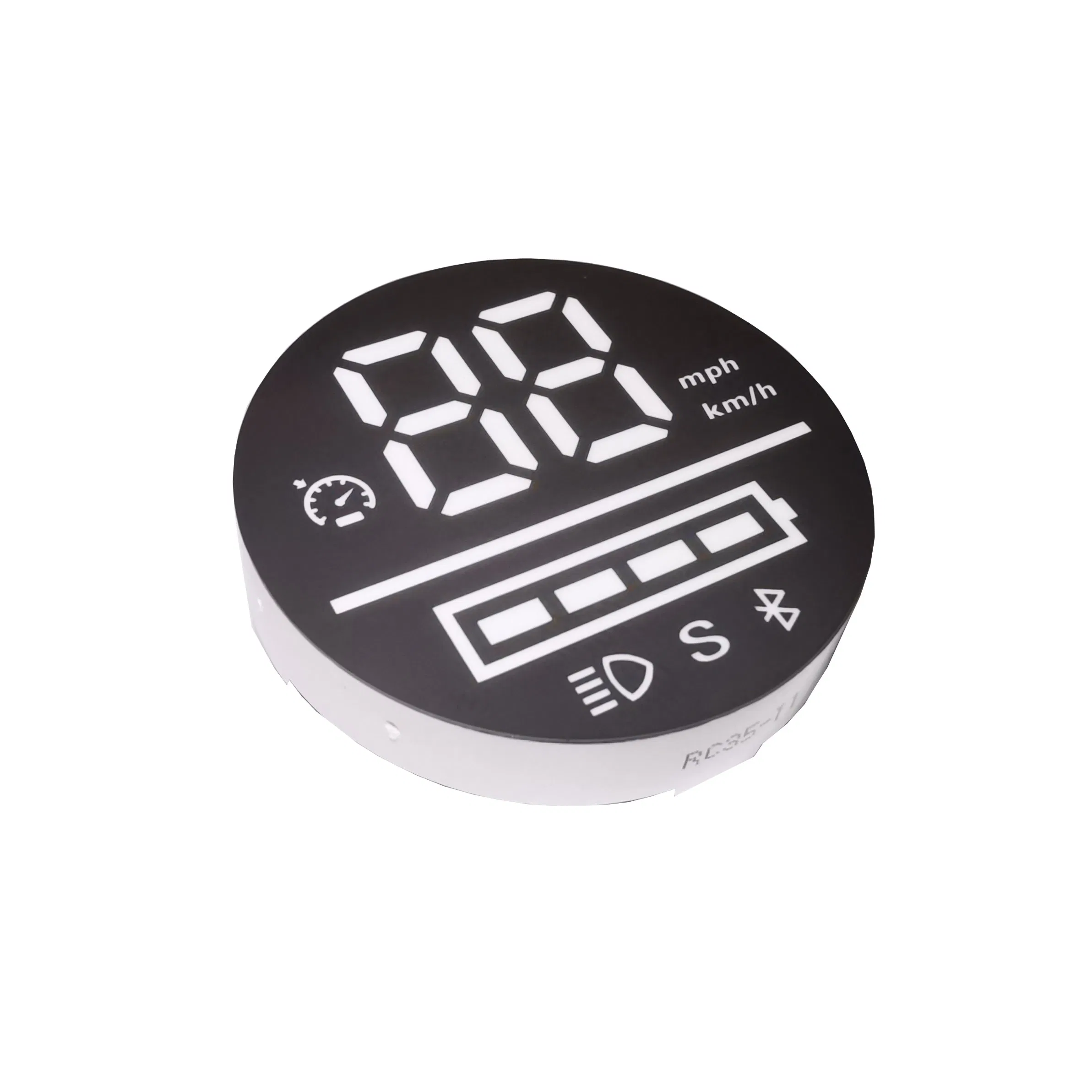 Super Bright White Color Custom Segment LED Display 35mm Diameter for Electromobile