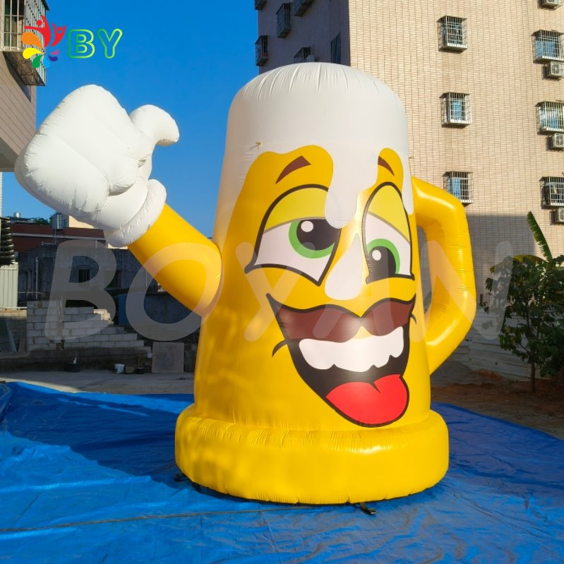 Inflatable Beer Cup Balloon Giant Inflatable Bottle for Birthday Party Decoration Advertising Inflatables