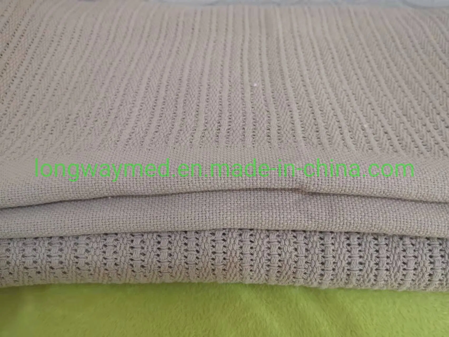 100% Cotton Waffle Weave Thermal Blanket