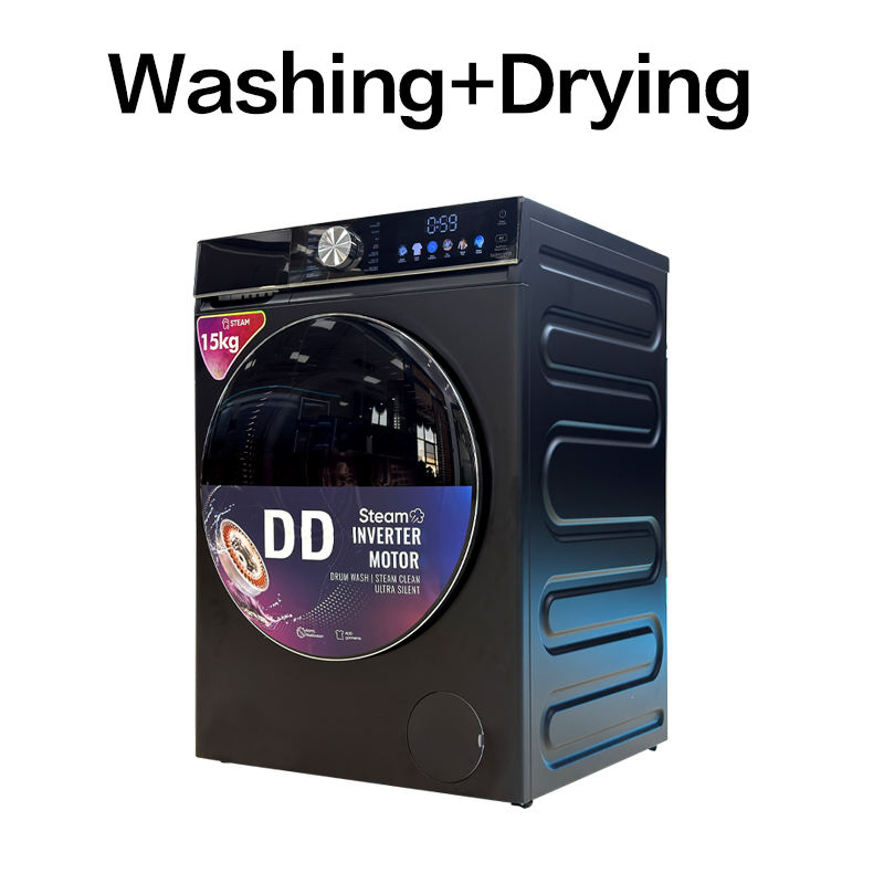 Stainless Steel 15kg Intelligent Touch Screen Professional Front Loading Washing Machine