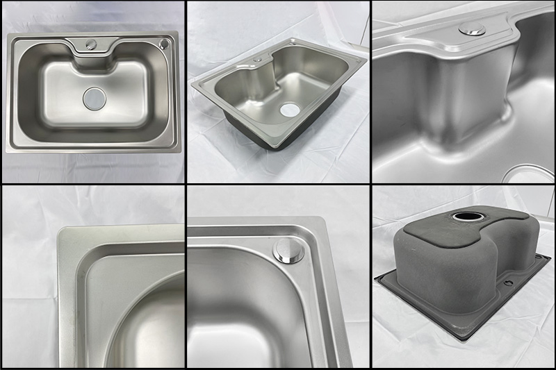Brazil Pia Da Cozinha Pressed Machine Kitchen Sink Brushed Modern Hot Sale Stainless Steel