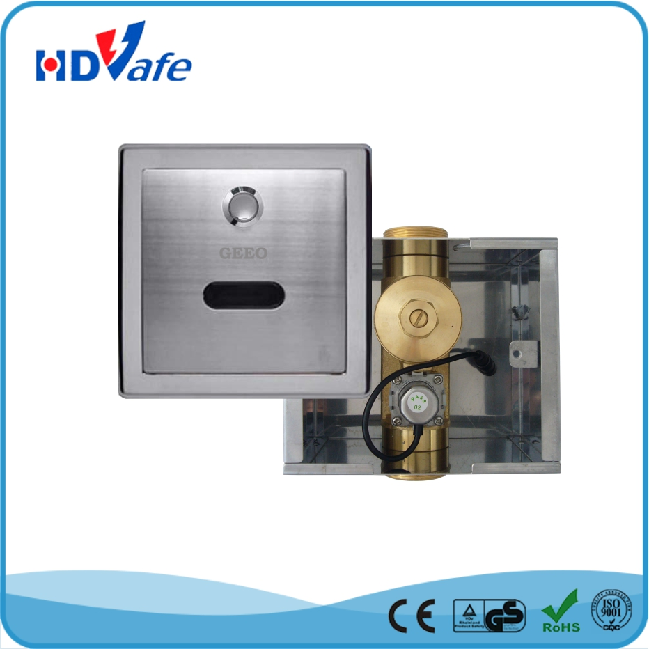 2018 Newly Design Solid Brass Automatic Toilet Flusher with Override Button