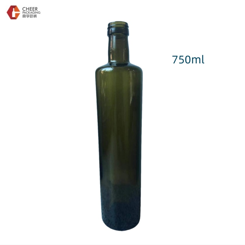 Glass Olive Oil Bottles 250ml 500ml 750ml 1000ml Round/Square Food Bottle