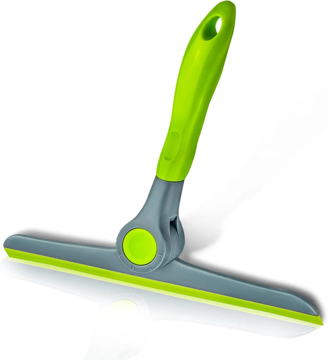 Green with Grey Squeegee for Glass Doors, Squeegee for Window Cleaning, All Purpose Window Cleaner Tool for Car Squeegee
