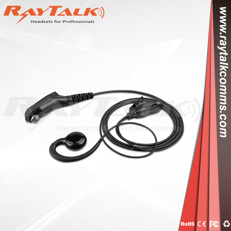 Reinforced Single Wire C-Shape Earpiece 2 Pin Earphone for Motoro-La Radios