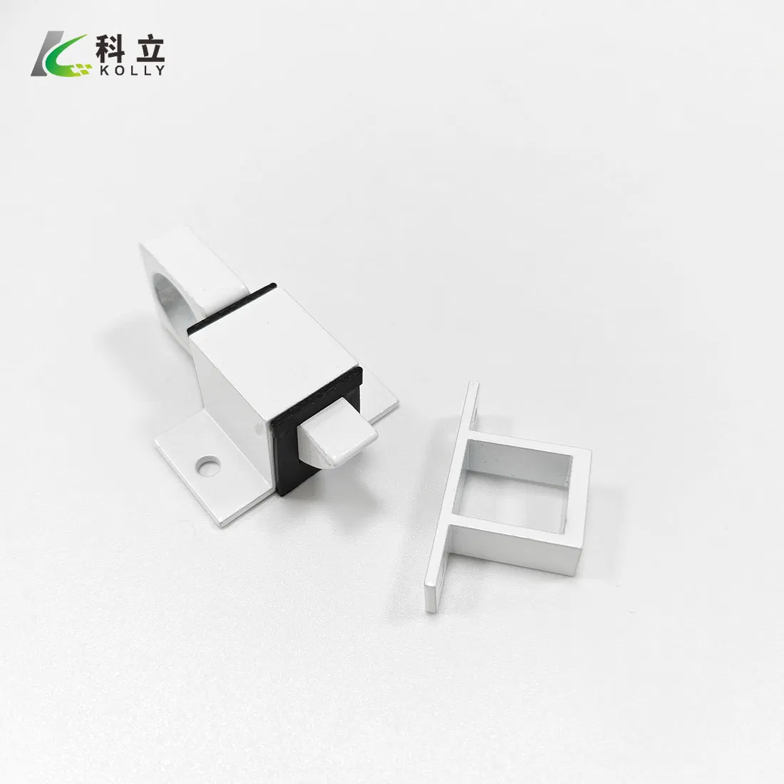 White Simple Aluminum Door & Window Spring Latch Bolt