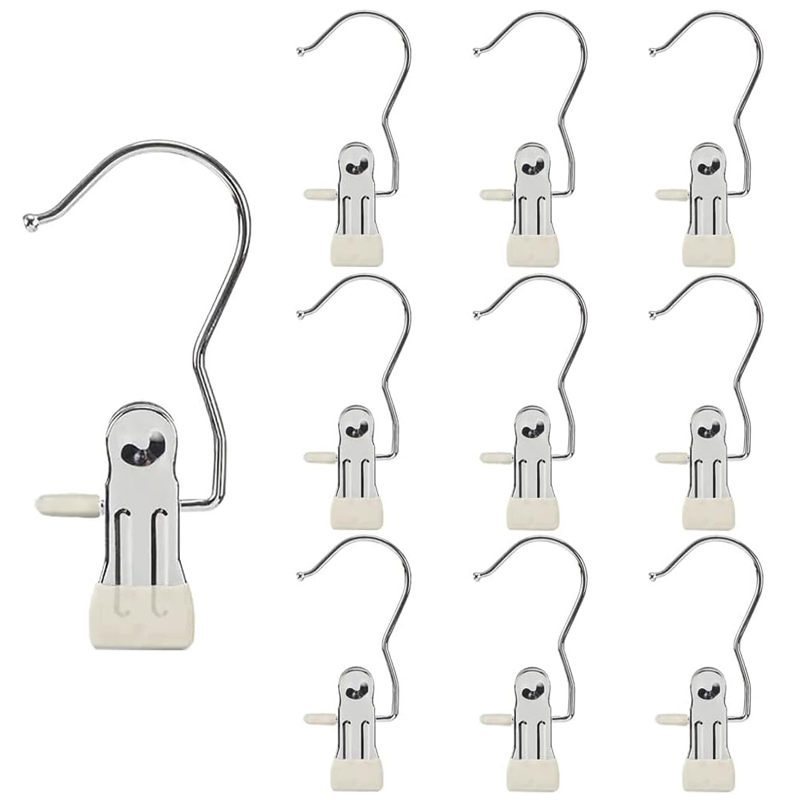Guangdong Stainless Steel Boot Shoes Socks Laundry Clothes Hanger Peg Clips Hook Hanger for Hanging
