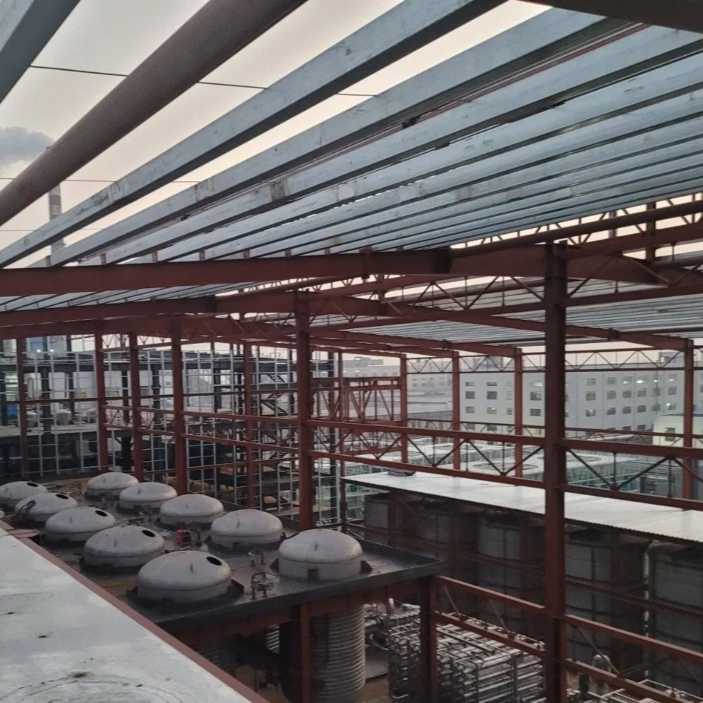 Fully Assembled Steel Columns Steel Structure Building Manufacturer Warehouse