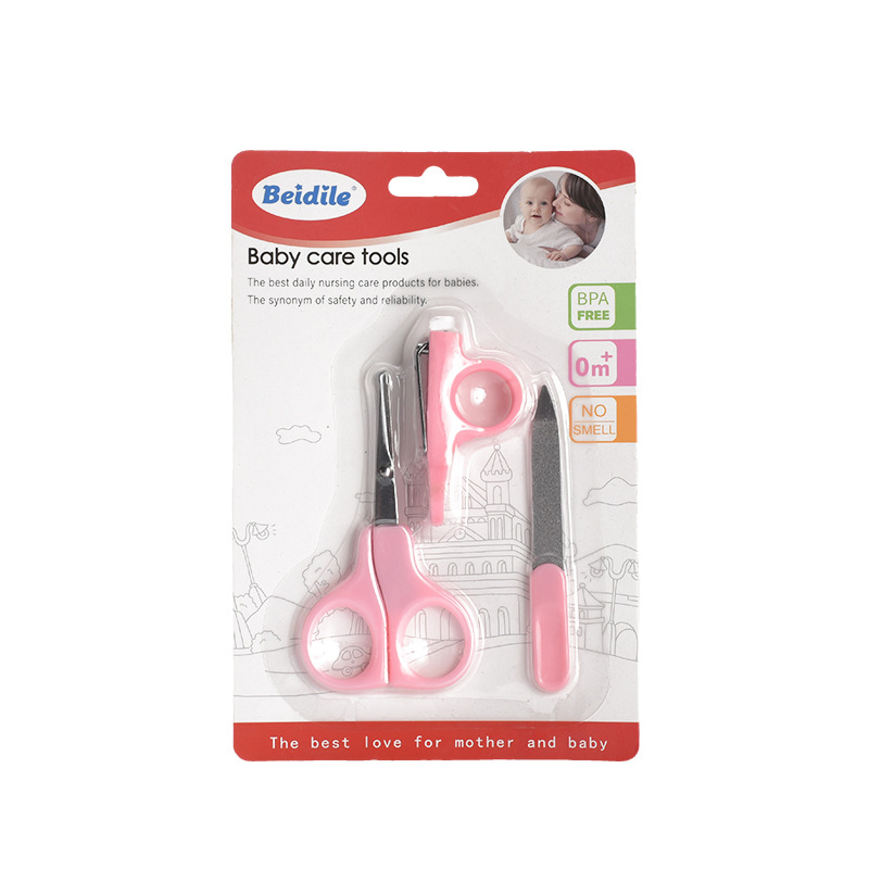 Premium Baby Nail Care Set: 3-in-1 Scissors, Clipper, and File