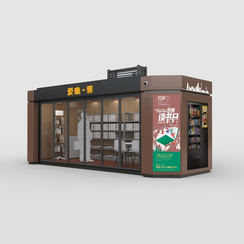 24-Hour Mobile Self-Service Vending Machine Kiosk for Snacks and Drinks