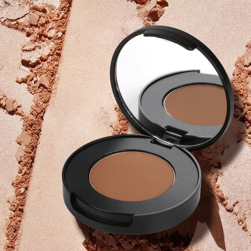 12 Colors Matte Black Container Lightweight Loose Powder Smooth Sweatproof Vegan Powder