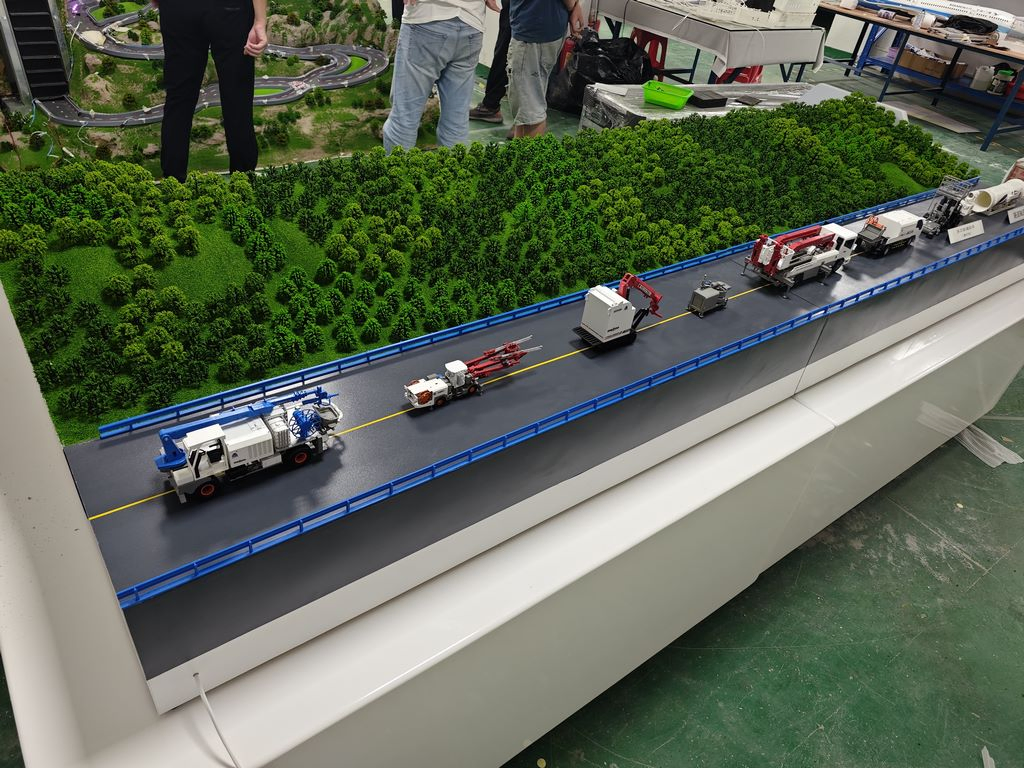 Realistic Tunnel Operation Vehicle Sand Table Display Model