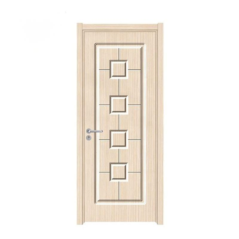 Modern MDF Solid Wood Composite Waterproof Internal Doors Hotel Door House Simple Single Wooden WPC Doors for Bedroom