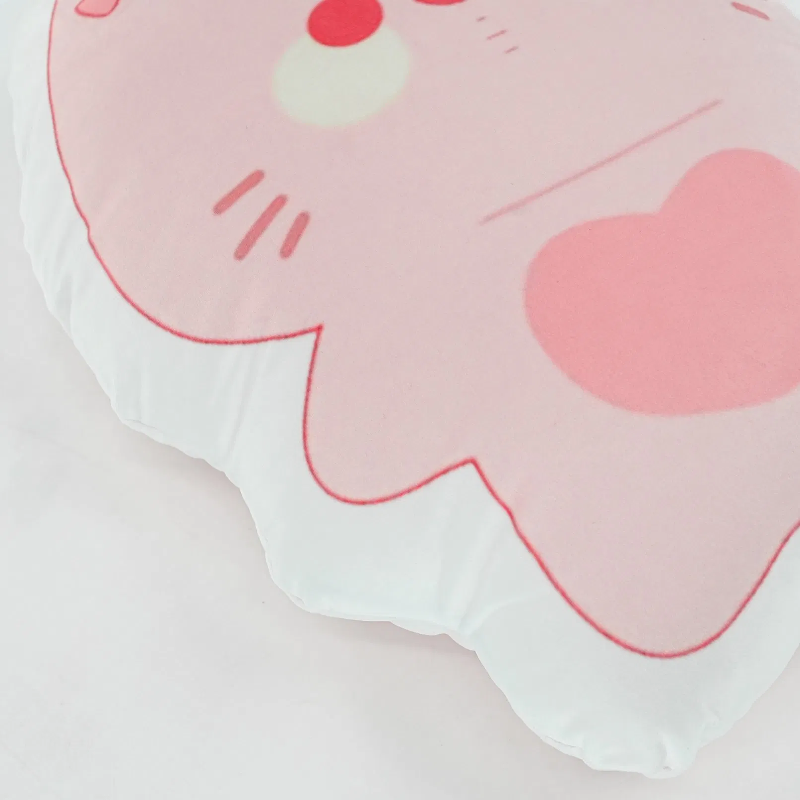 Custom Pink Cat Pillow Home Decor Pillows Soft Polyester Custom Pillow