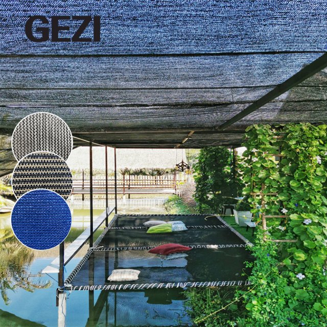 Gezi 55% 7FT X 10FT (about 2.0m) Sunshade Cloth Cover Mesh UV Protection Net for Garden Flower Plant Greenhouse, Black, Green Shade Net Factory