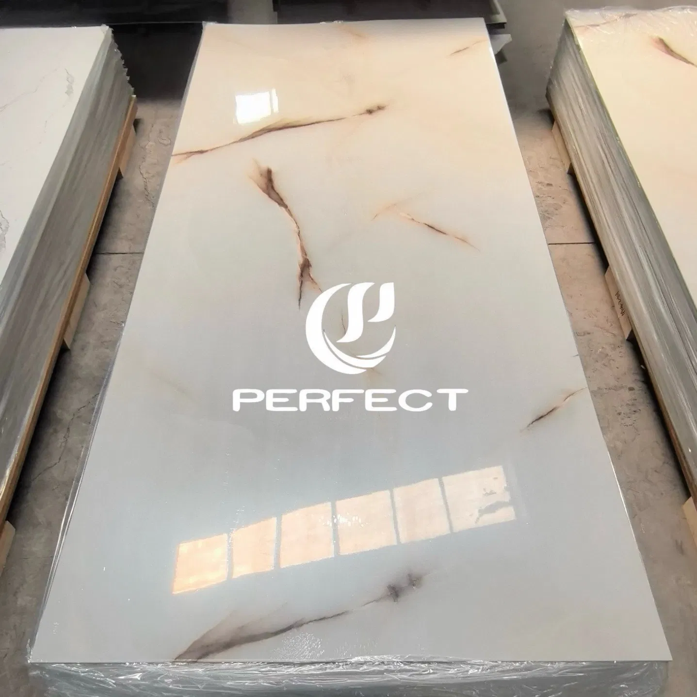 Waterproof, Fire-Resistant, Eco-Friendly, Easy-to-Clean, Scratch-Resistant and Long-Lasting PVC Marble Sheet for Bathroom Walls and Wet Interior Spaces