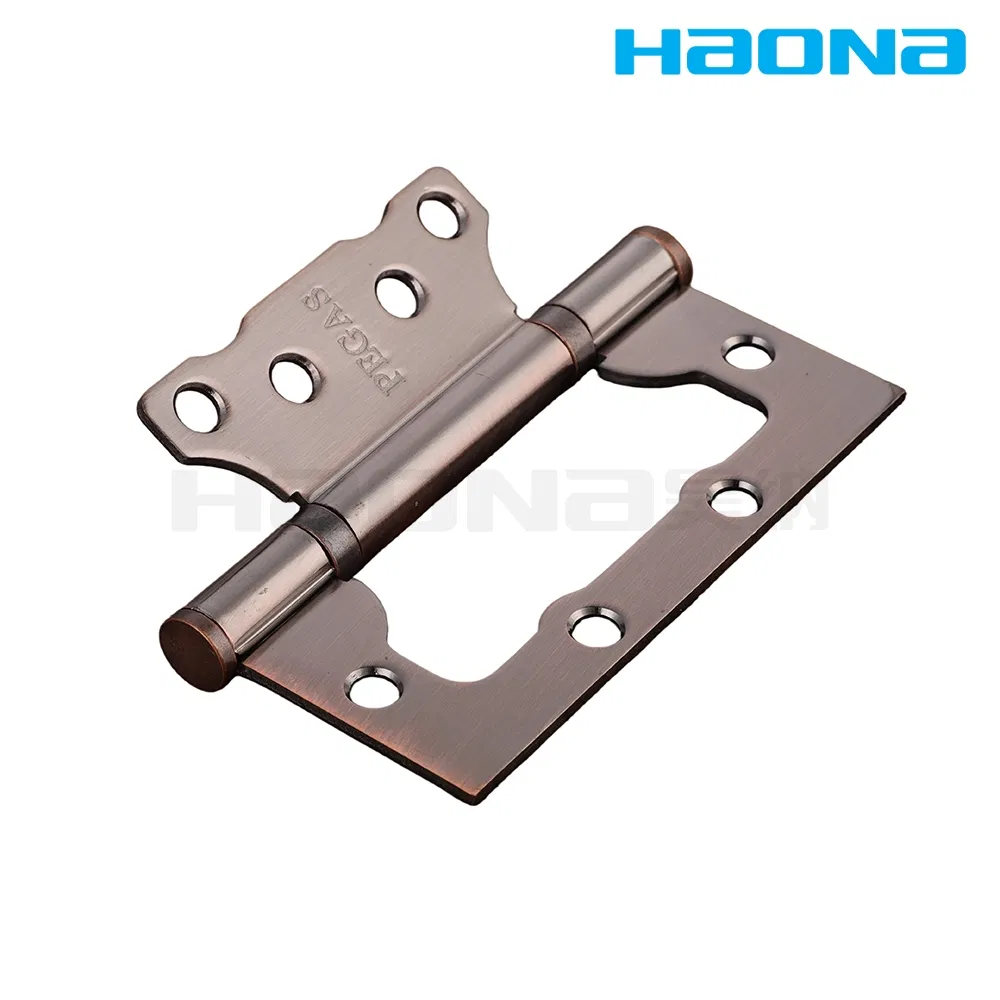 2bb Multi-Color Polished Iron Door Accessories Flush Butt Hinge with Flit Tip
