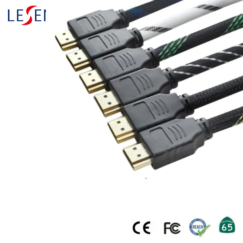 10meter Nylon Braid HD Data Charge Cable with Nylon Braid for HDTV