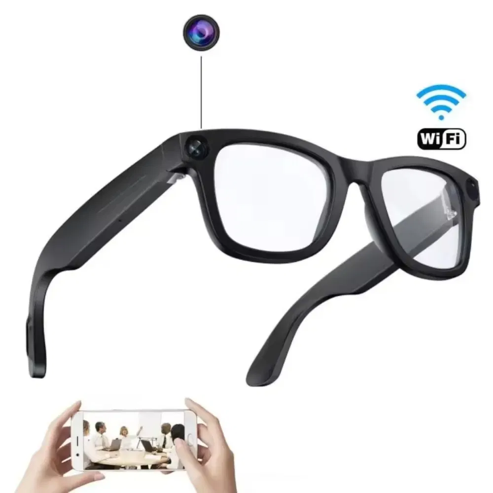 V03 Ai Smart Glasses Translation Wireless Video Record Photography 800W Camera Bt Call Wi-Fi Smart Glasses