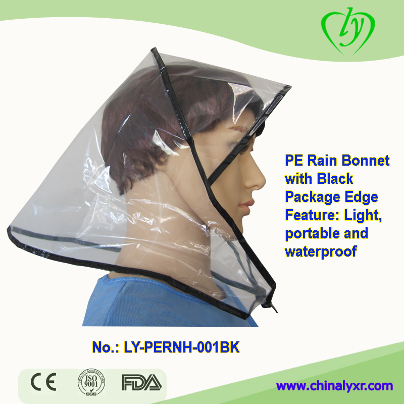 Waterproof Rain Bonnet with Irregular White Dots