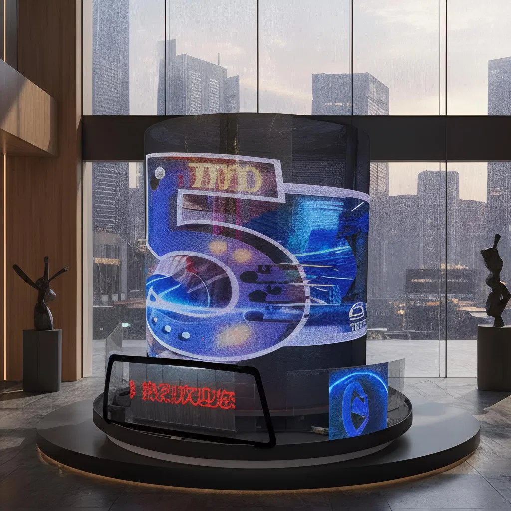 Energy Saving LED Transparent Flexible Display for Commercial Use