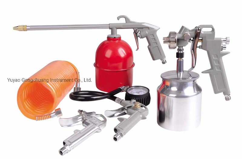 Набор пневматических краскопультов HVLP, 5 шт.