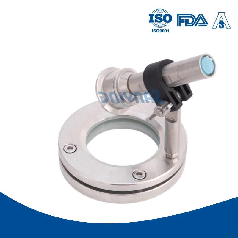 Factory Direct Sells Sanitary Flange-Type Sight Glass with Light