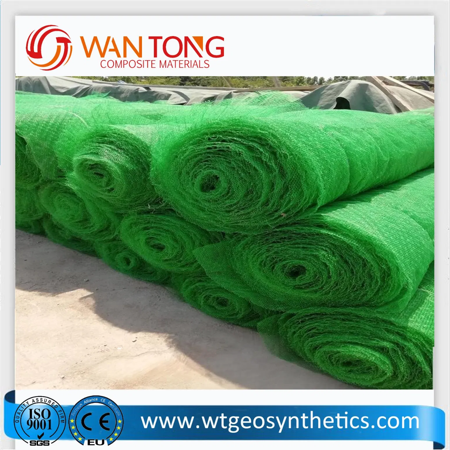 Soil Consolidation/350g/Plastic Turf Reinforcement Net 3D Geomat