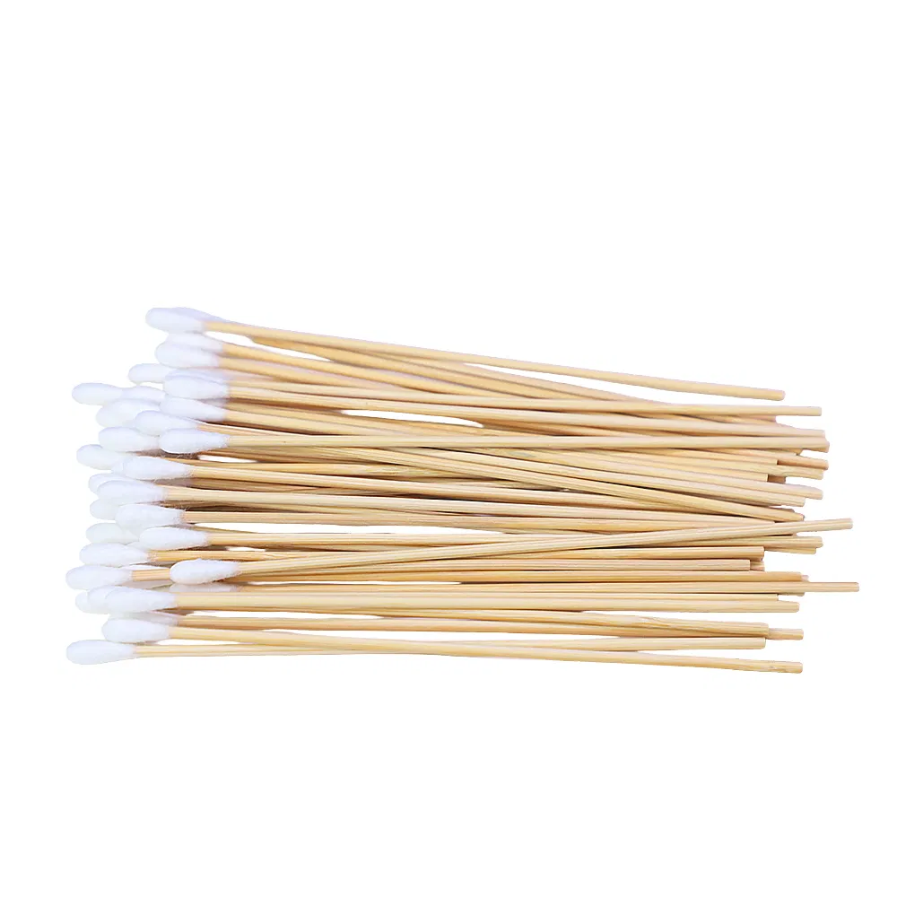 200PCS Pure Cotton Buds Ear Cleaning Swabs Bamboo Stick Cotton Buds Wooden Q-Tips