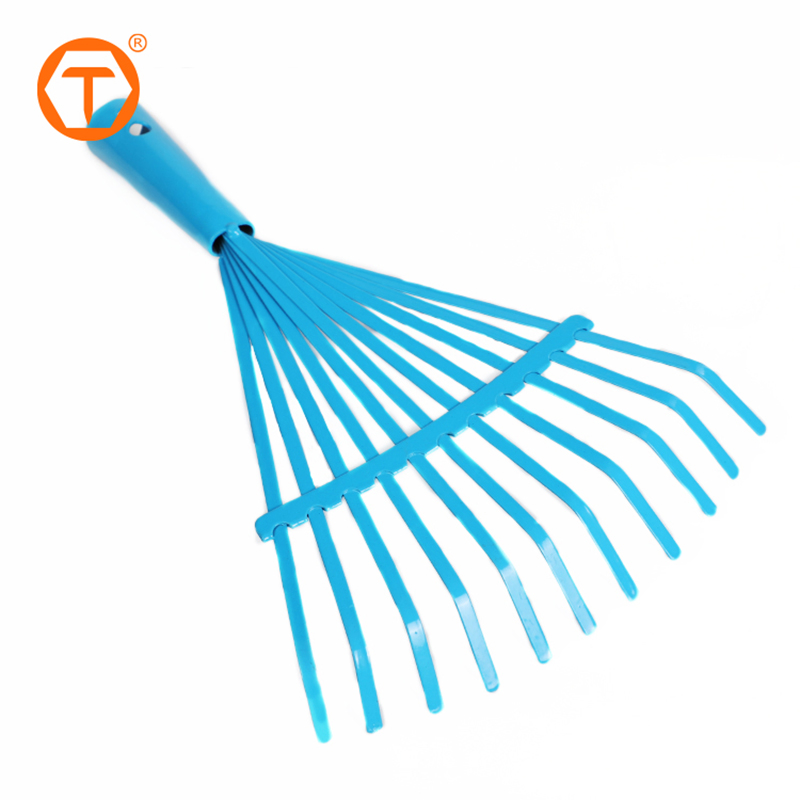 11 Teeth Mini Metal Garden Rake Leaf Rake Child Garden Rake Tools