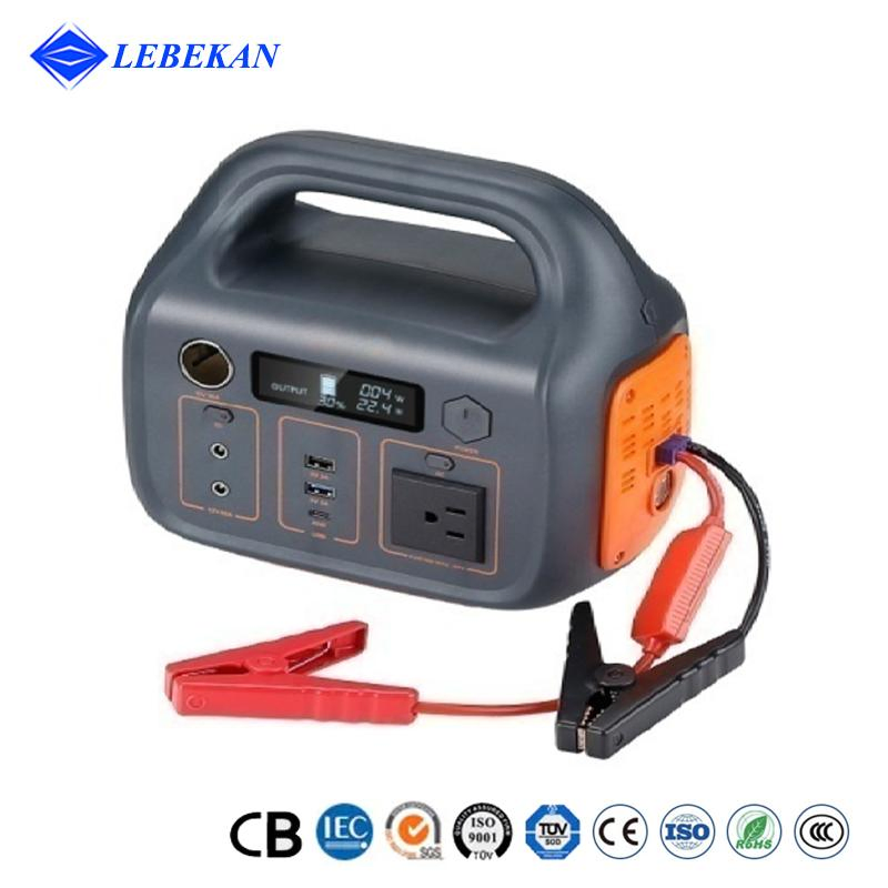 Portable Power Station 110V/400W Pure Sine Wave AC Outlet Solar Generator